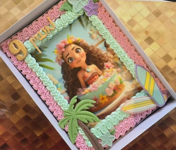 עוגת גן מעוצבת מואנה 