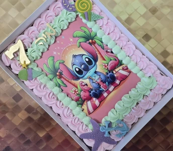 עוגת גן מעוצבת לילו וסטיץ 
