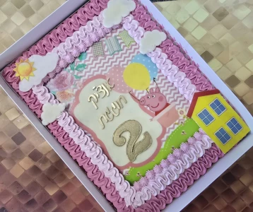 עוגת גן מעוצבת פפה פיג